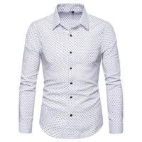 Men Casual Long Sleeved Solid shirt Slim Fit Male Social Business Dress Shirt Brand Men Clothing Soft Comfortable plus size 5XL