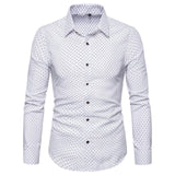 Men Casual Long Sleeved Solid shirt Slim Fit Male Social Business Dress Shirt Brand Men Clothing Soft Comfortable plus size 5XL