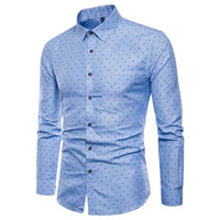 Men Casual Long Sleeved Solid shirt Slim Fit Male Social Business Dress Shirt Brand Men Clothing Soft Comfortable plus size 5XL