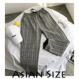 Privathinker Men Women Korean Black Plaid Casual Pants 2019 Mens Streetwear Harem Pants Male Checkered Trousers Plus Size