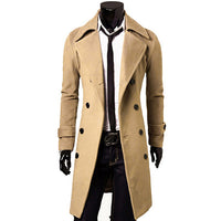 2019 Men winter Blazer Coats Stand Collar Blazers Autumn Winter Blazer Outwears Solid Color Breasted Men Long Blends Jacket