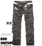 Hot sale free shipping men cargo pants camouflage  trousers military pants for man 7 colors