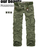 Hot sale free shipping men cargo pants camouflage  trousers military pants for man 7 colors