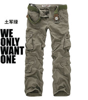 Hot sale free shipping men cargo pants camouflage  trousers military pants for man 7 colors