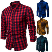 Men Shirts Europe Size New Arrivals Slim Fit Male Shirt Solid Long Sleeve British Style Cotton Men's Shirt