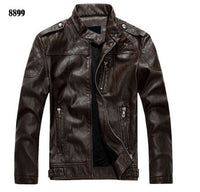 New arrive brand motorcycle leather jacket men men's leather jackets jaqueta de couro masculina mens leather coats